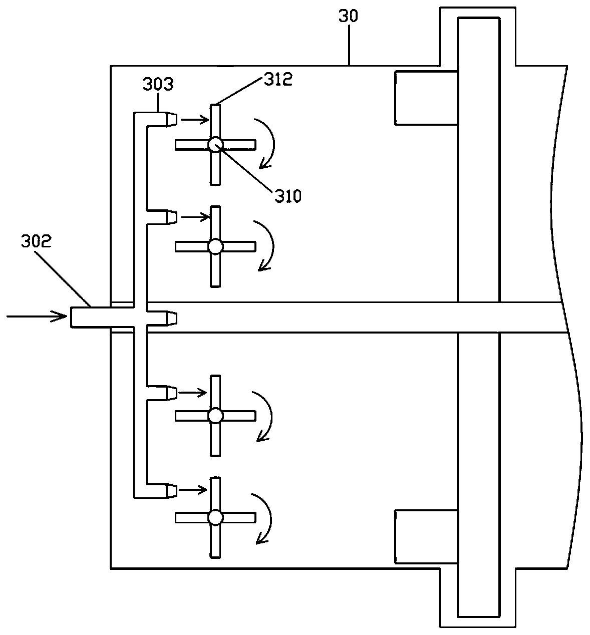 Industrial waste gas treatment device with monitoring function