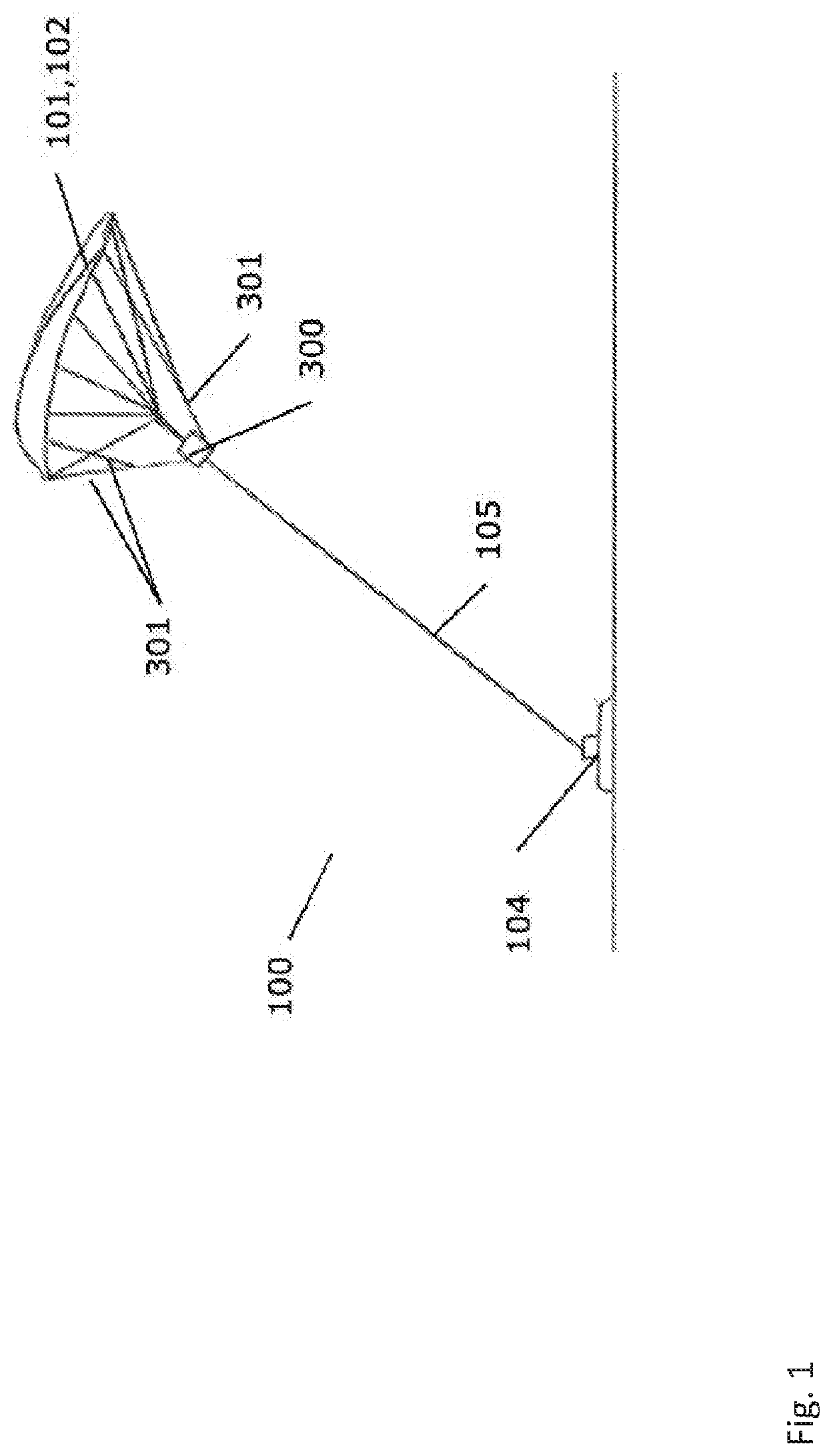 Wind energy park with airborne wind energy systems and a direct current (DC) internal grid