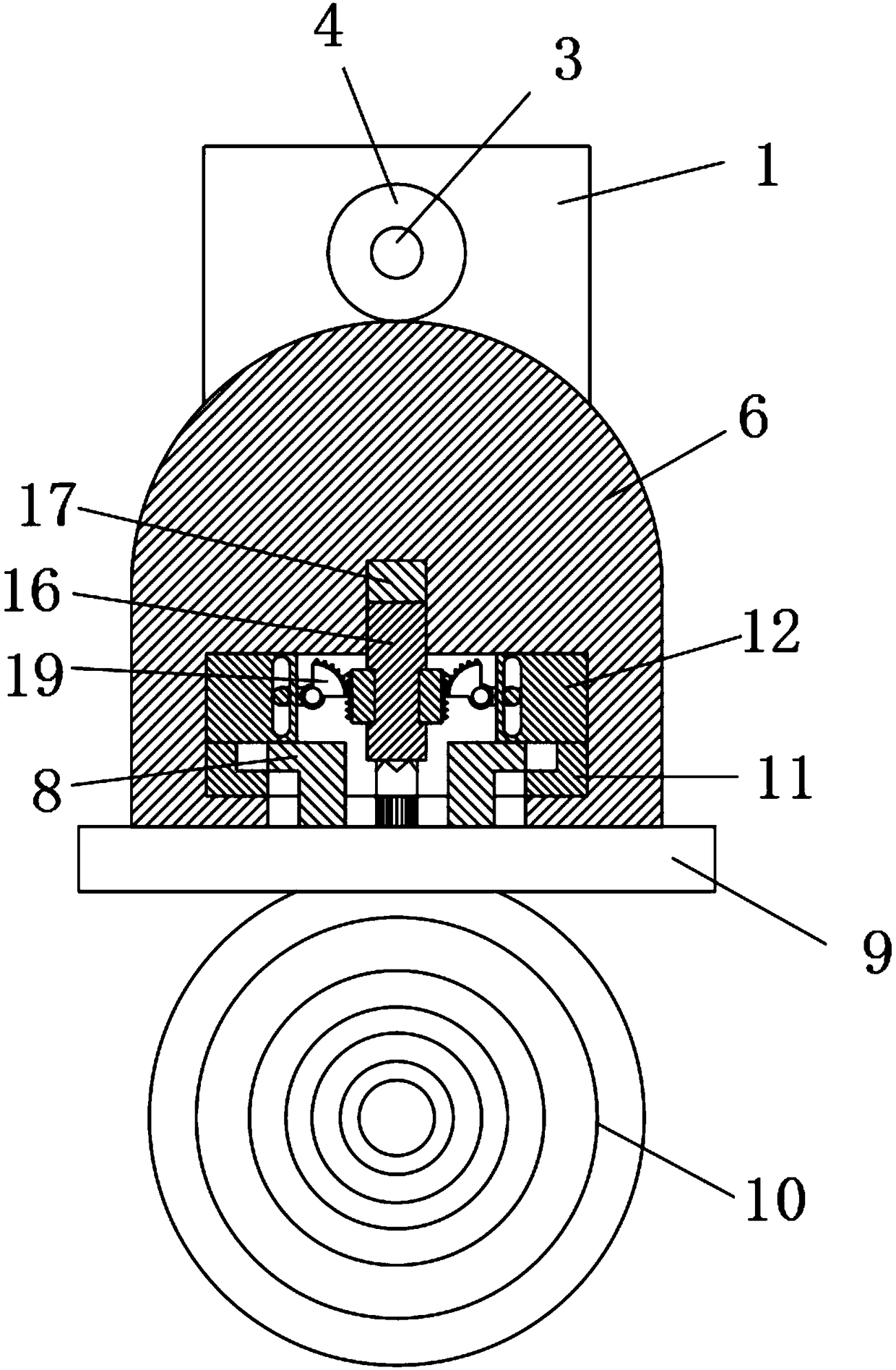 Rotary locking type target plate fixing mechanism and use method thereof