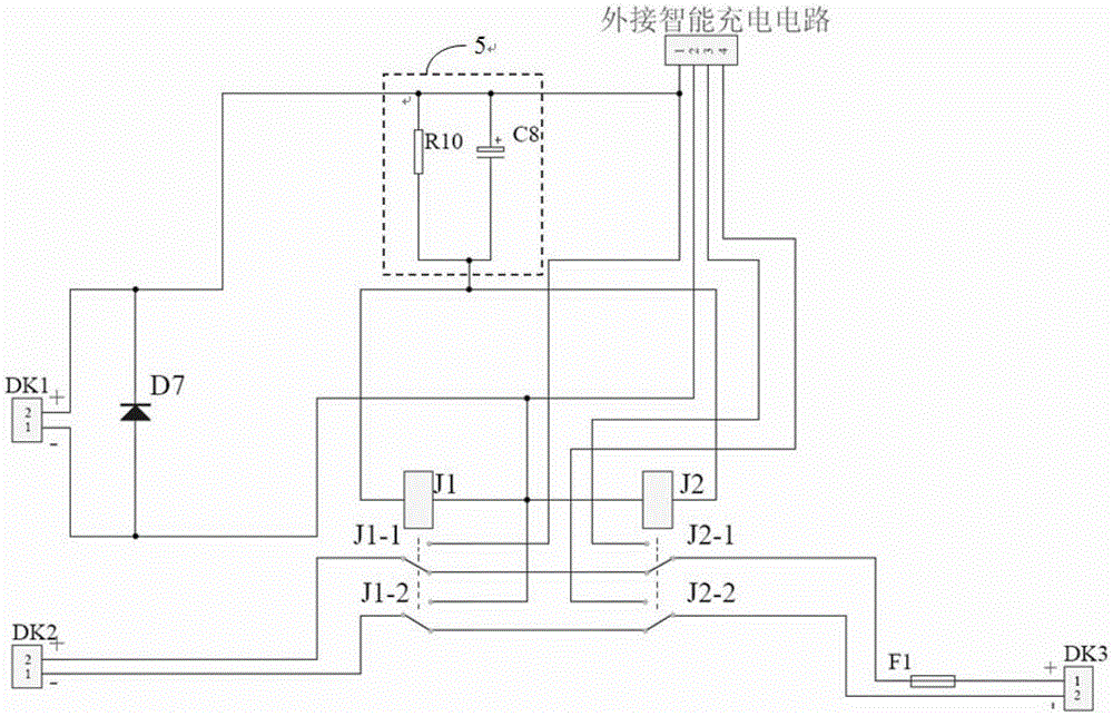 A backup power supply control circuit