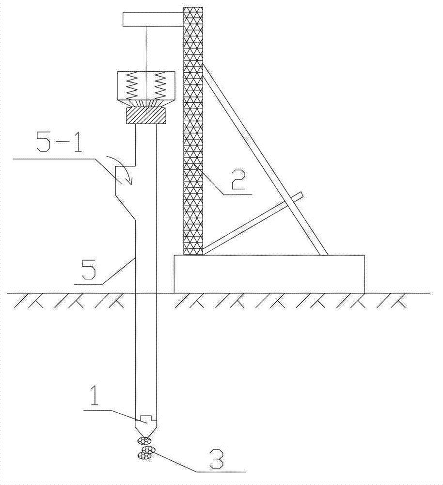 Construction method for cast-in-place concrete pile of soft soil foundation with stone layer