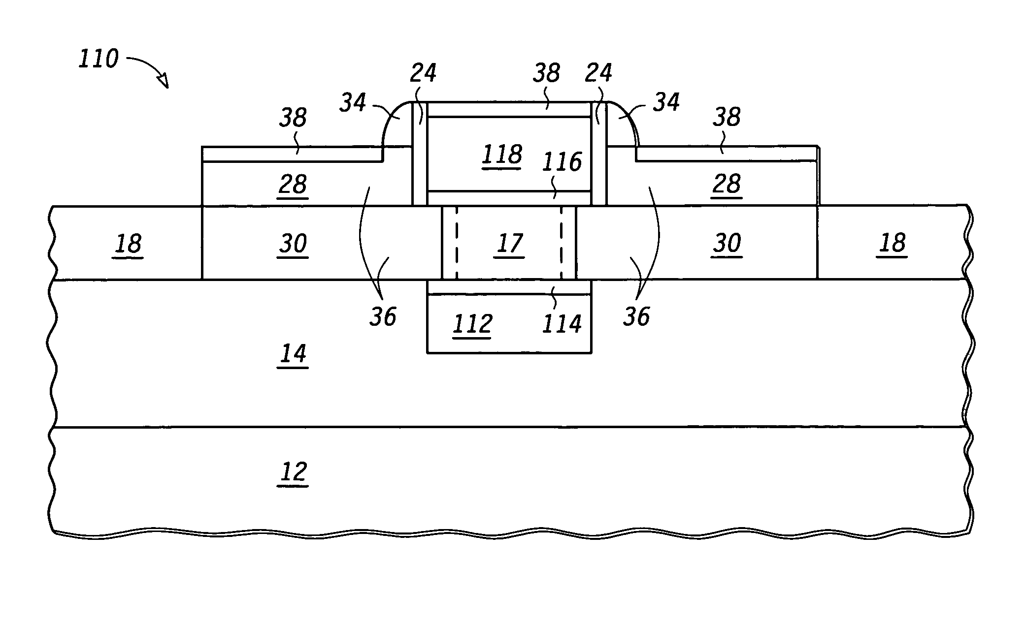 Method for forming a semiconductor device having a strained channel and a heterojunction source/drain