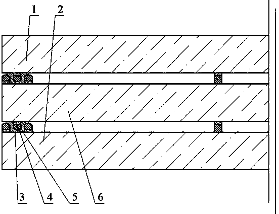 Planar toughened vacuum glass welded by using metal solder by means of microwave welding with edges being sealed by strip borders