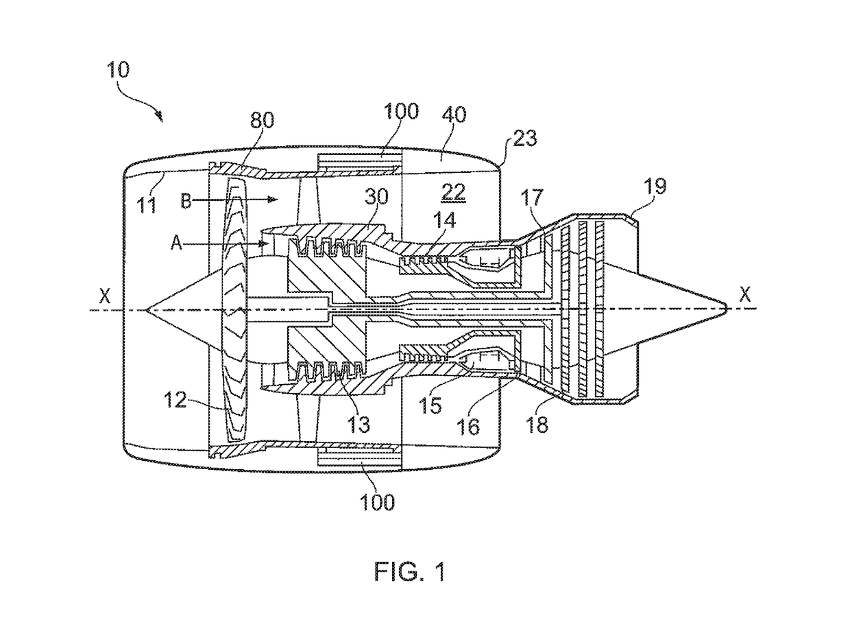 Thrust reverser unit having both nested cascades translating linearly and only one cascade rotational