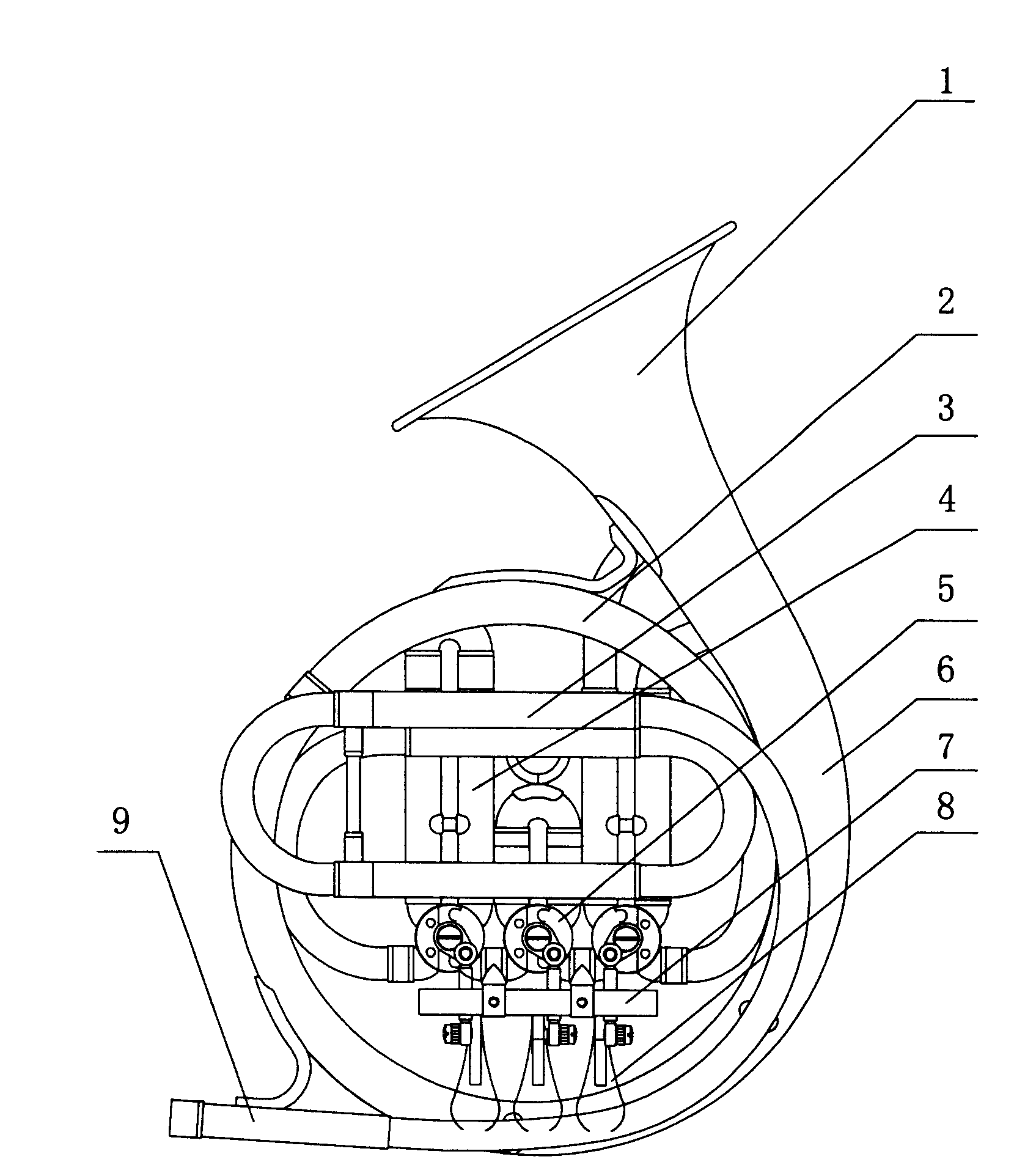 Playable gift french horn