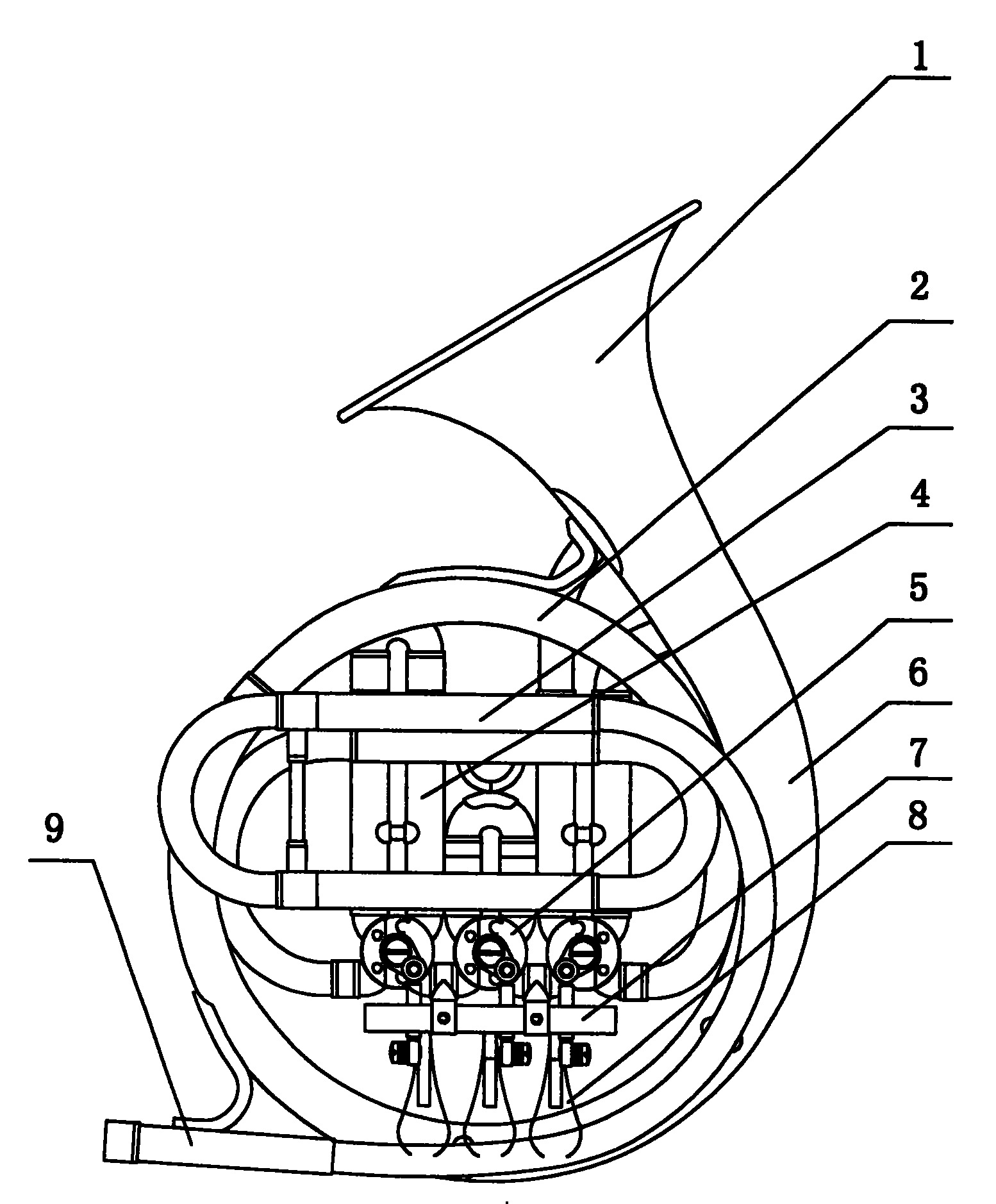 Playable gift french horn