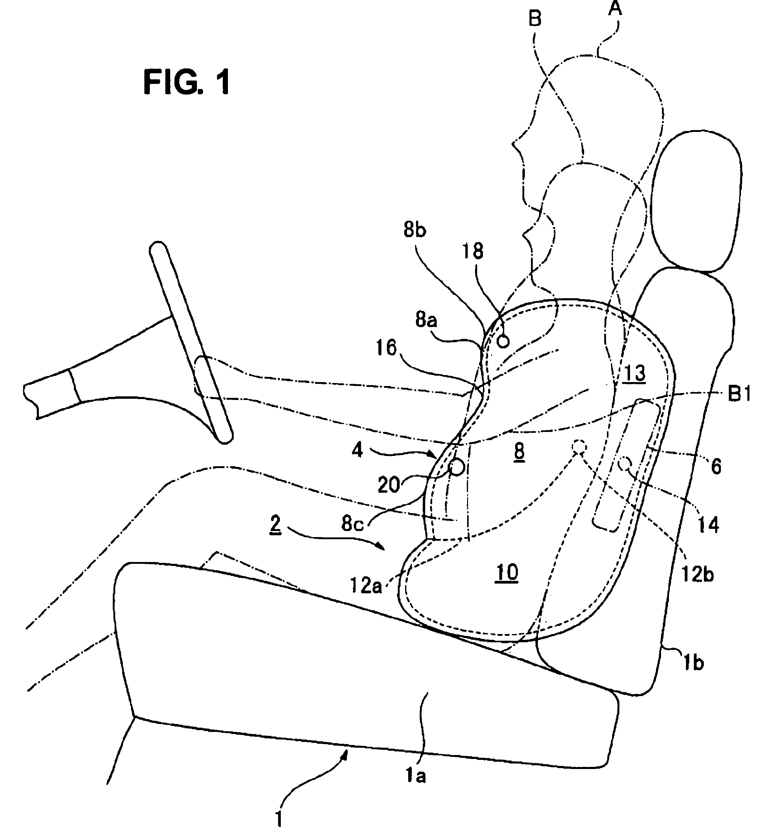 Side airbag device