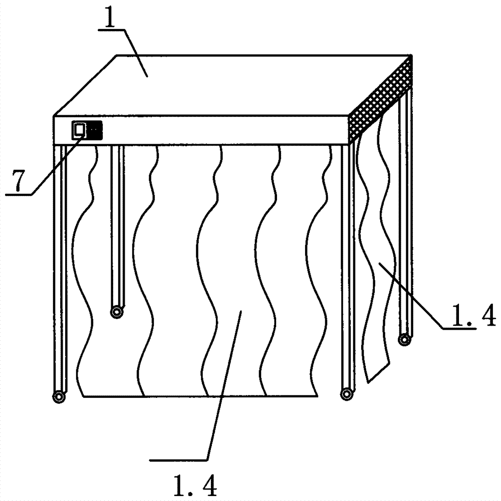 Double constant laminar flow medical suspension bed