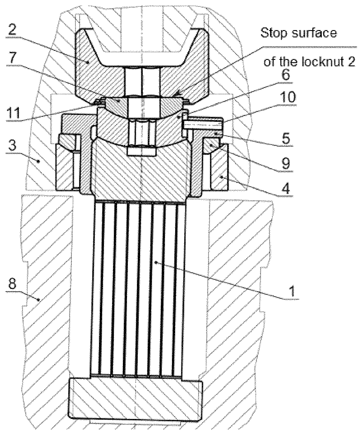 Device for securing a blanket module to a fusion reactor vacuum vessel