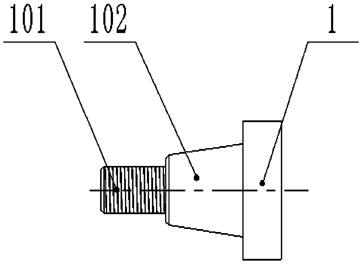 Elastic pin limiting drill connecting device