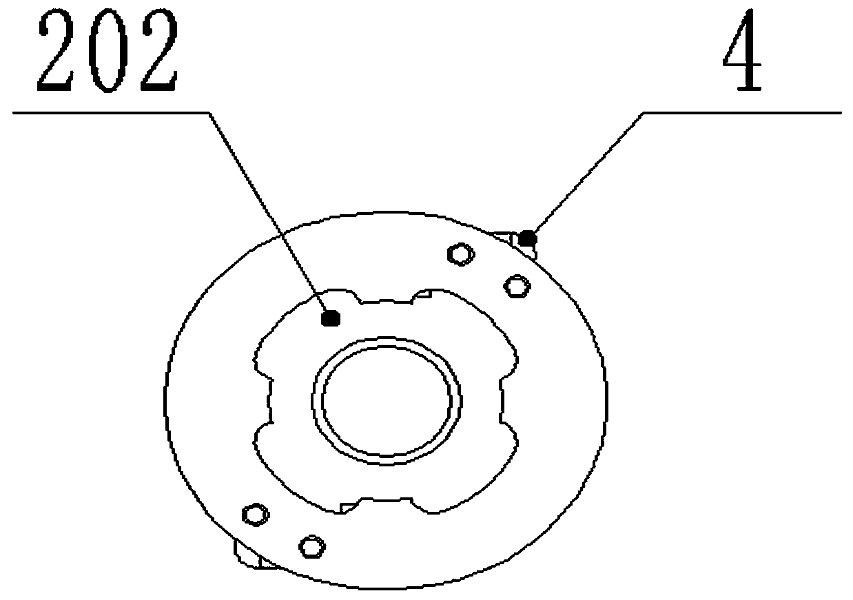 Elastic pin limiting drill connecting device