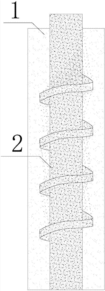 Pile forming method for submerged orifice impact jet grouting composite pile
