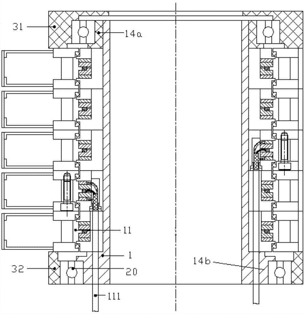 High-frequency slip ring device