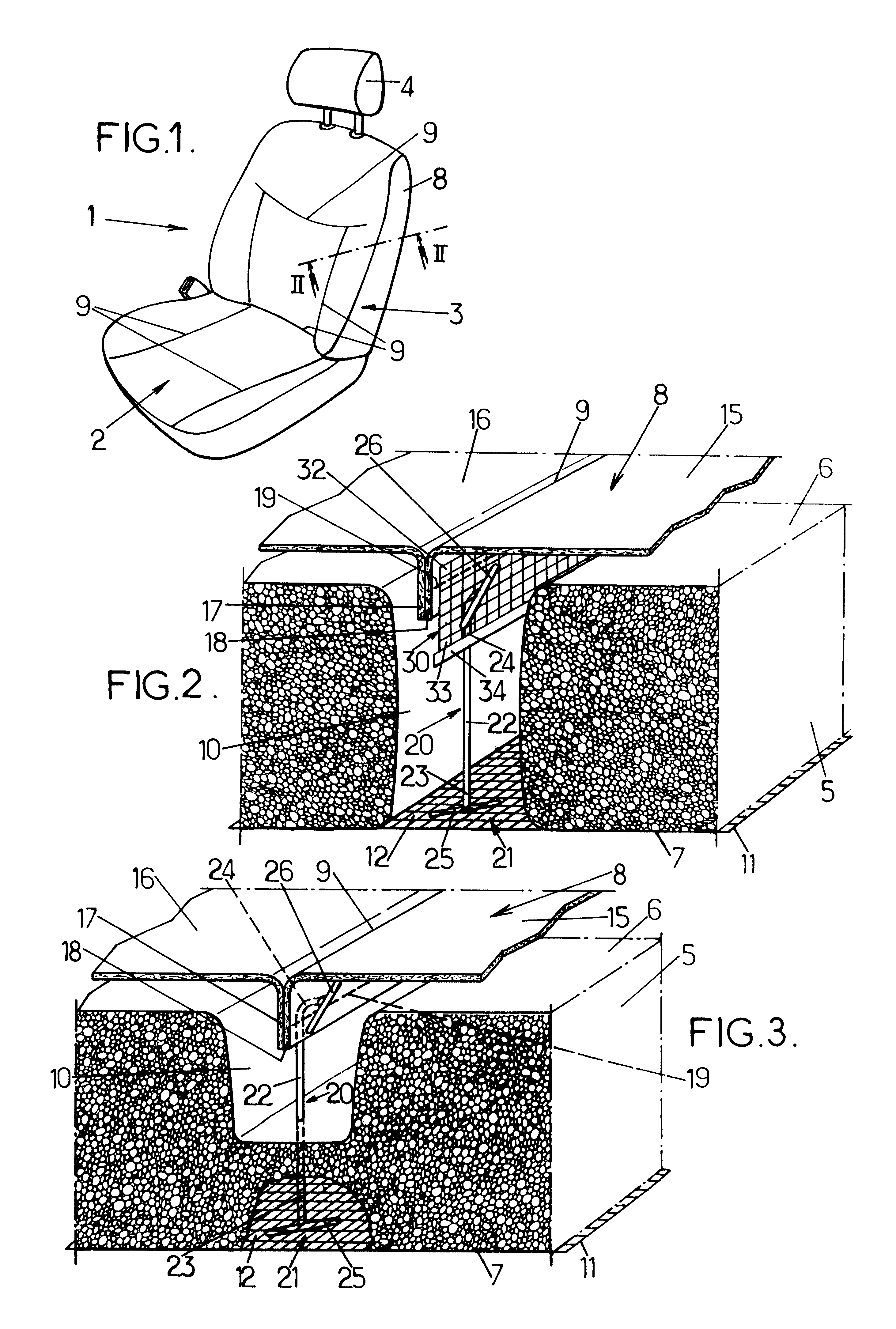Automobile vehicle seat covered with a return sleeve