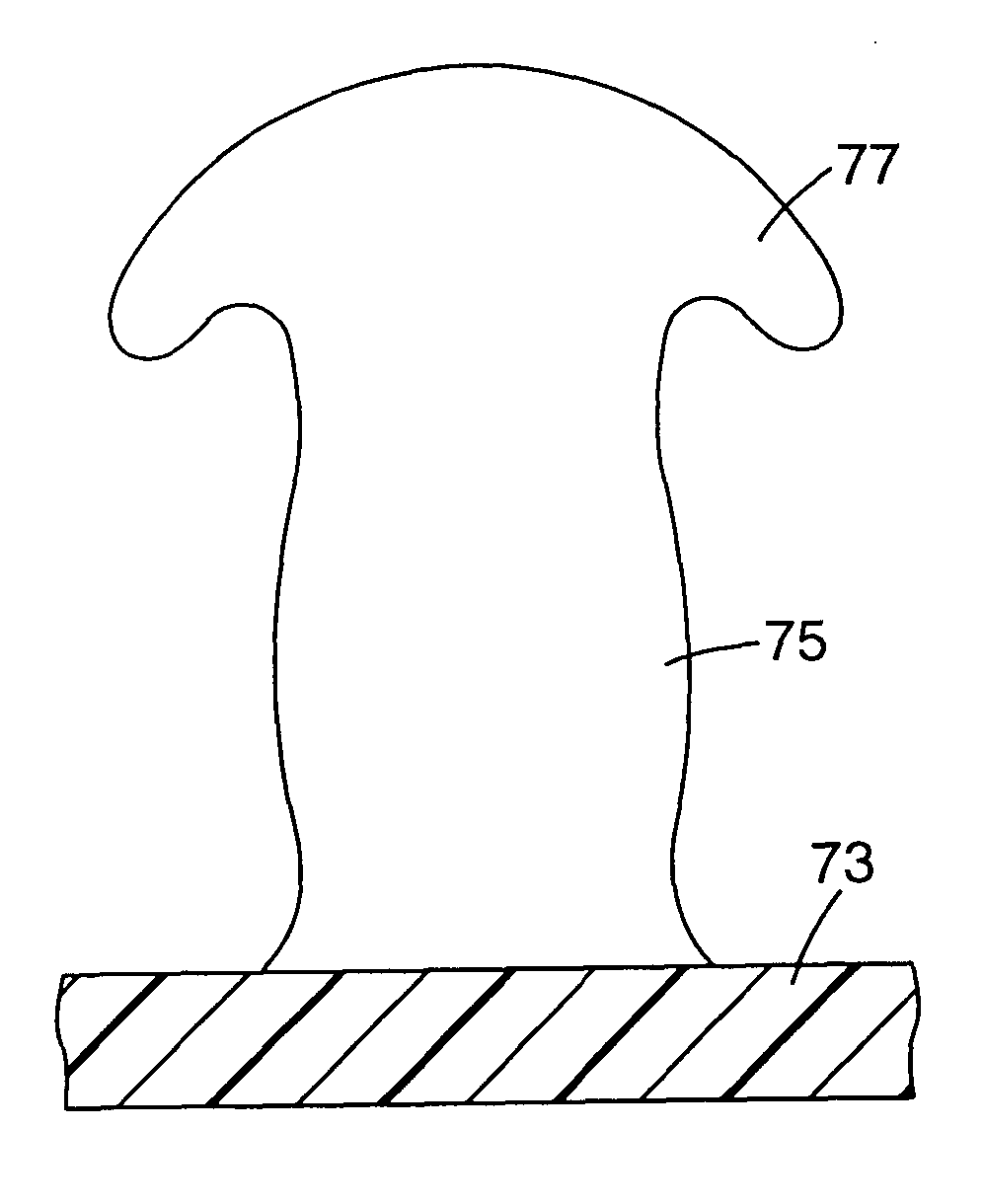 Heat treated profile extruded hook