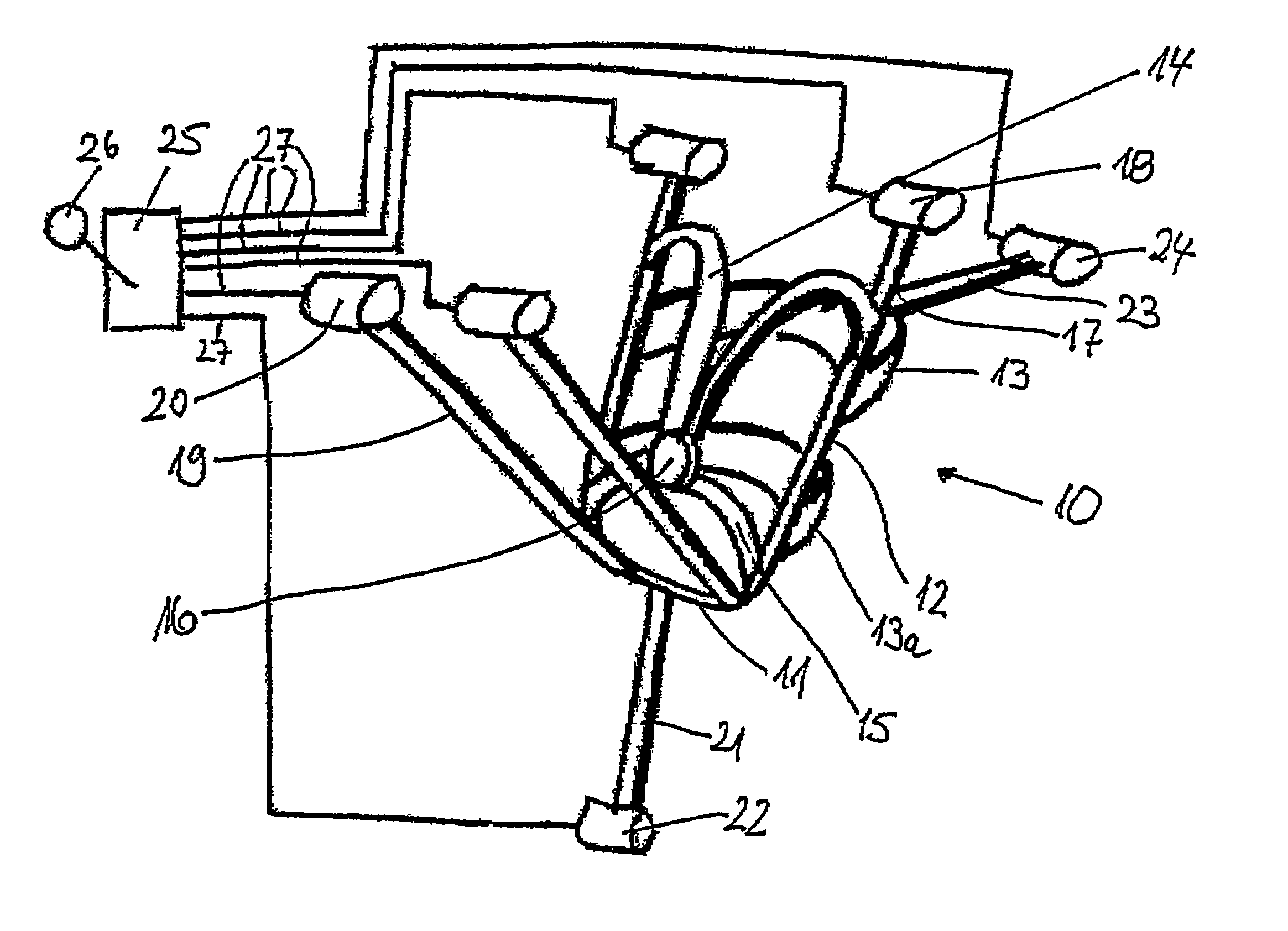 Safety seat, suspended in a land vehicle, aircraft or vessel