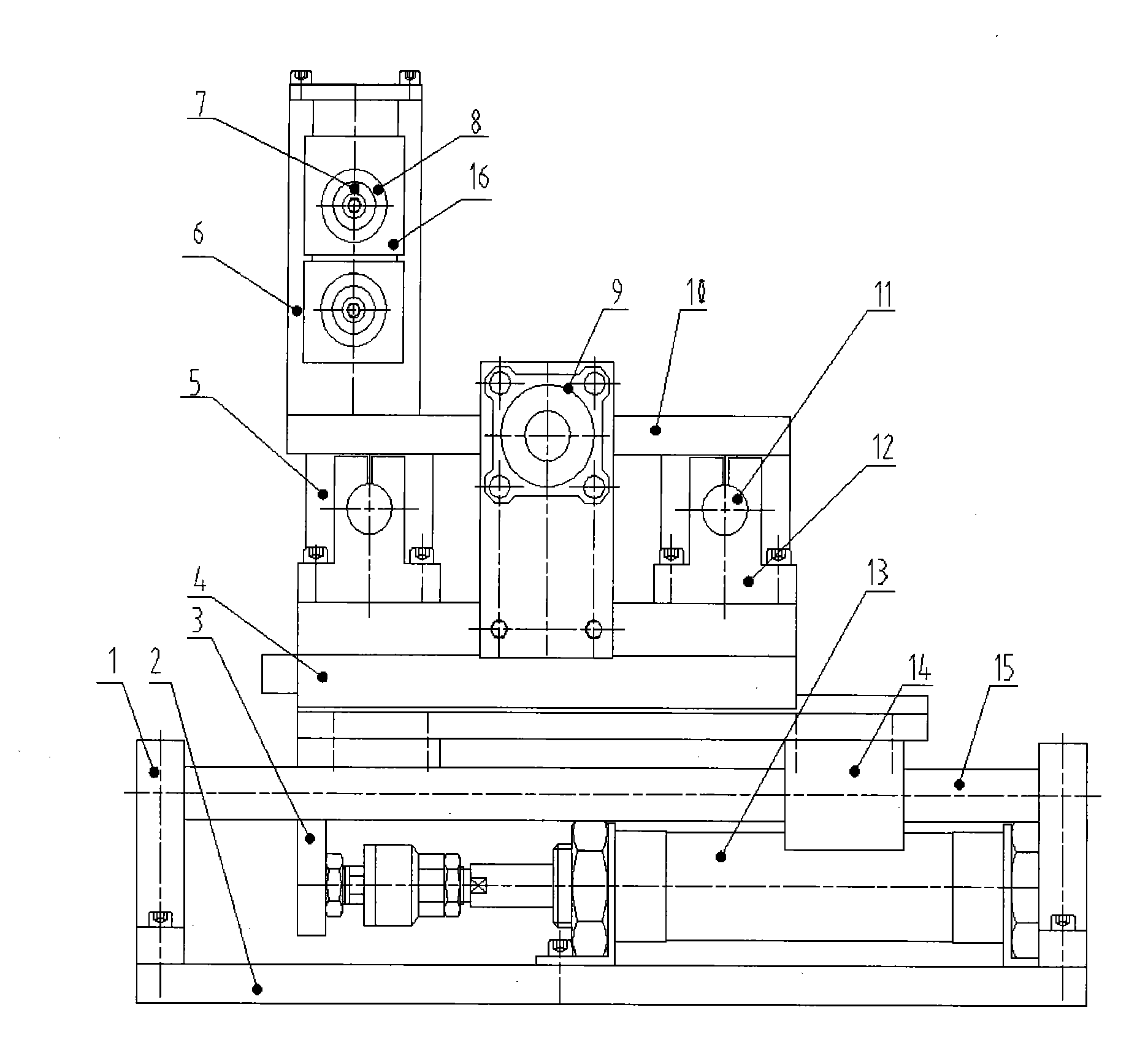 Enamel removing device for enamelled wire