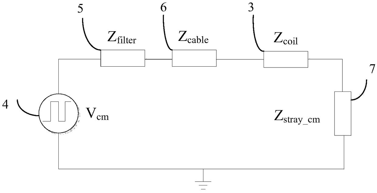 A method for suppressing common mode noise of a power switching amplifier
