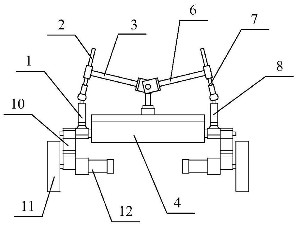 Mobile robot chassis with suspension frame structure
