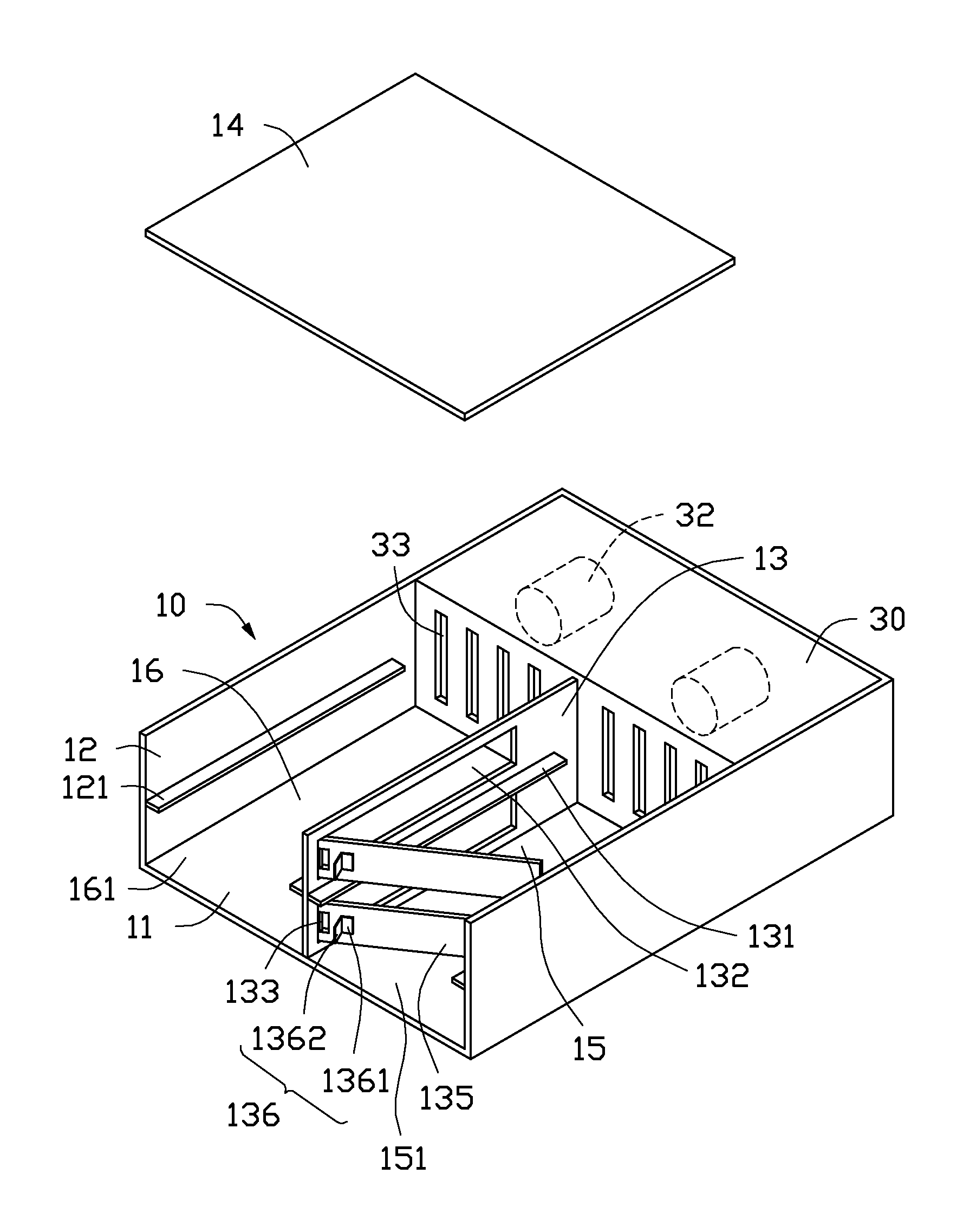 Electronic device with rotatable stop plate