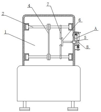 An anti-deviation device for wire cutting wire feeding mechanism
