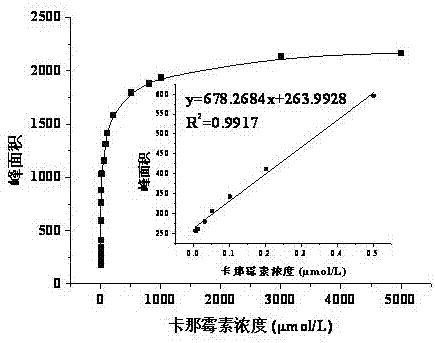 Kanamycin rapid testing test paper for aptamer recognition and functionalized magnetic microsphere separating pretreatment and preparation and application thereof