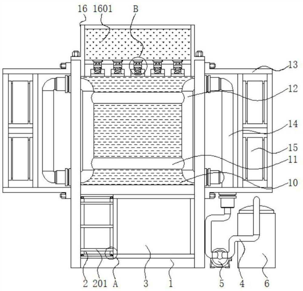 An oil channel dredging device for vegetable oil transformer