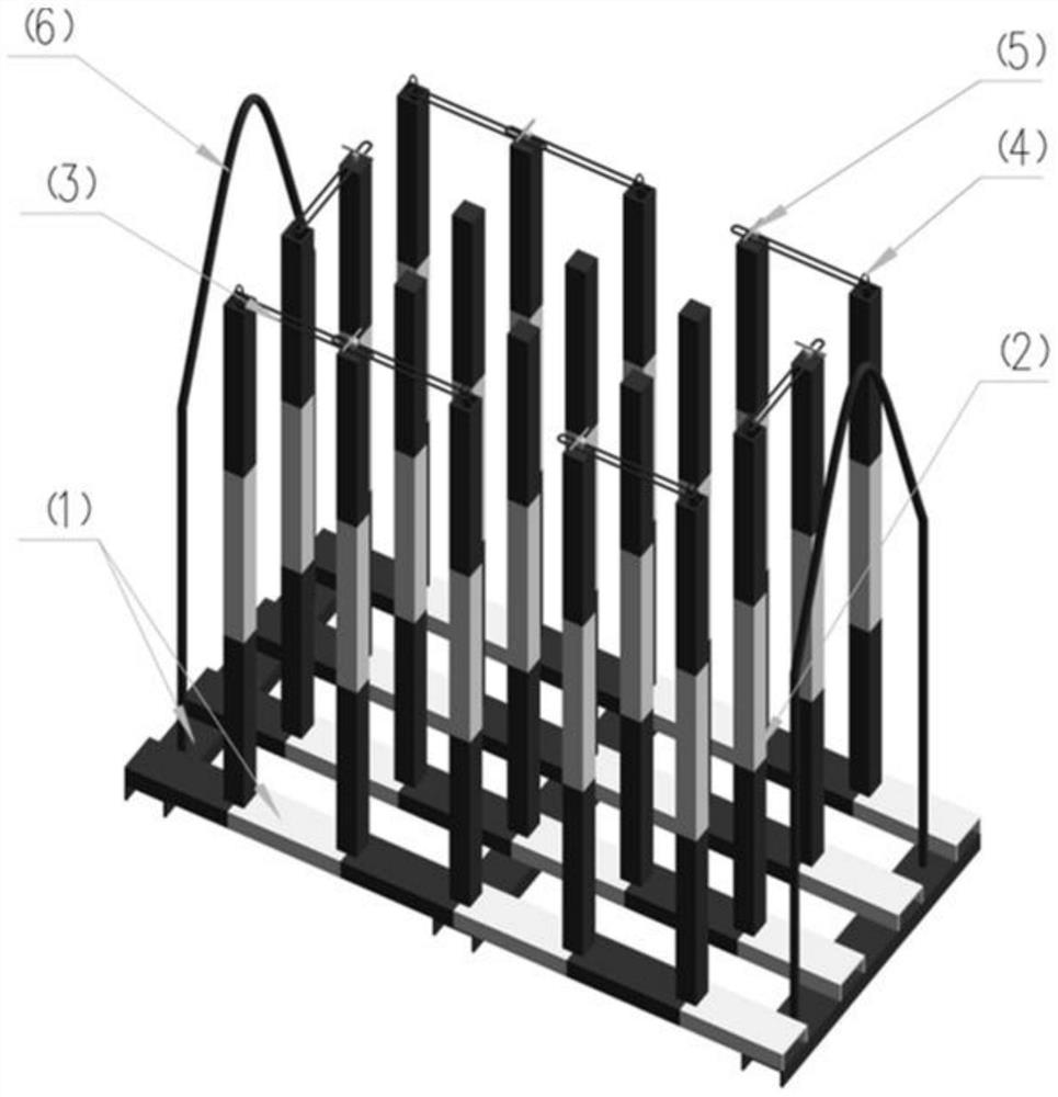 Multi-specification stirrup transfer tool