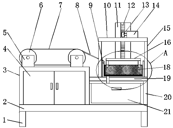 Processing treatment device for oil-fried food