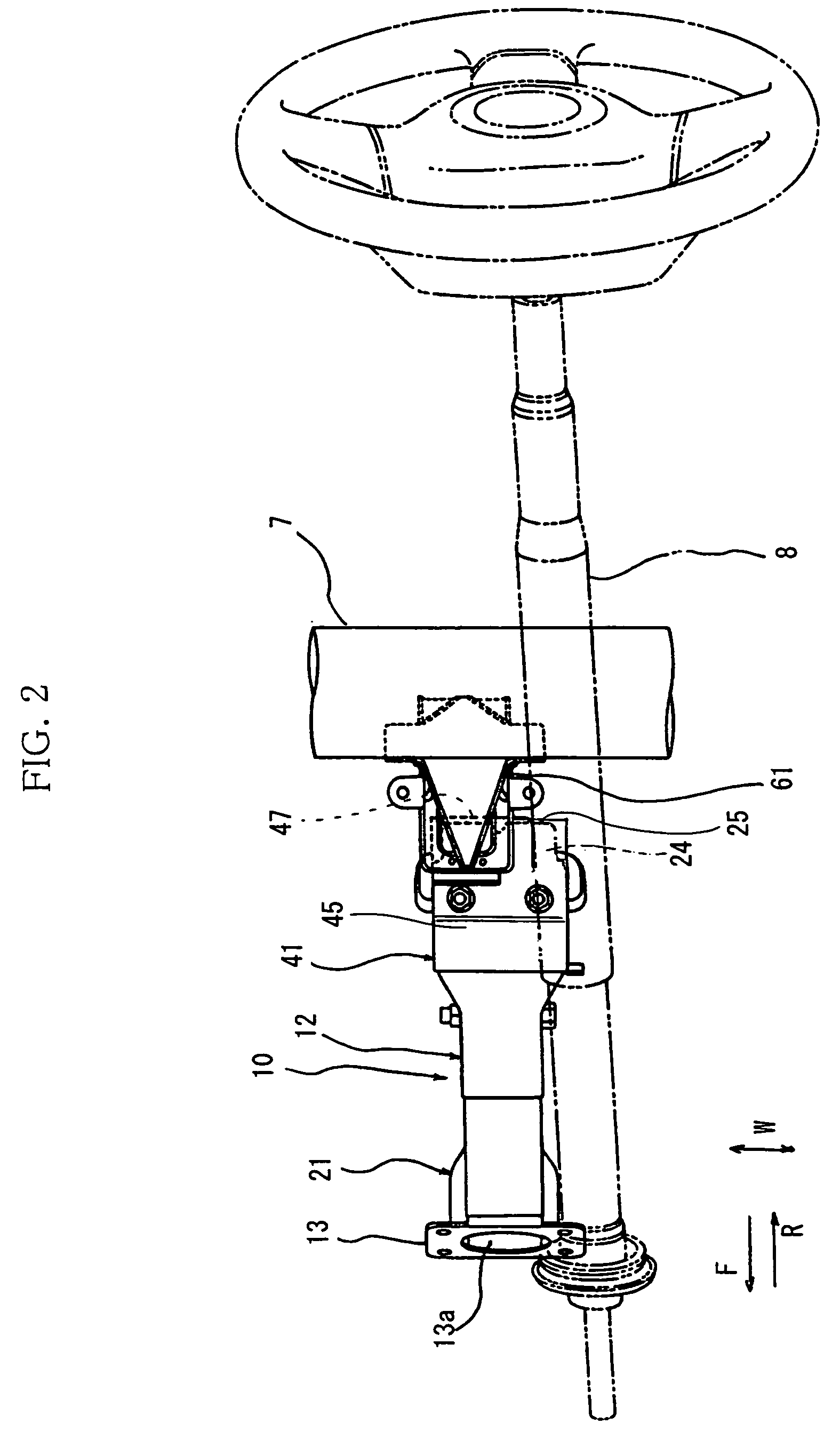 Pedal support structure for vehicle