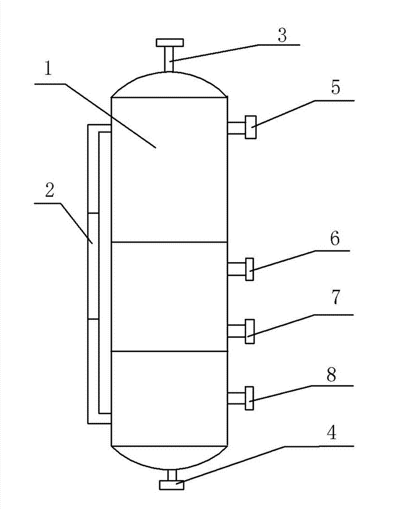 Method and device for refining liquid paraffin