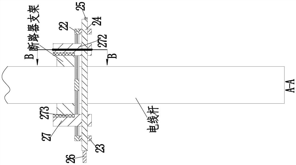 High-voltage circuit breaker mounting and connecting method