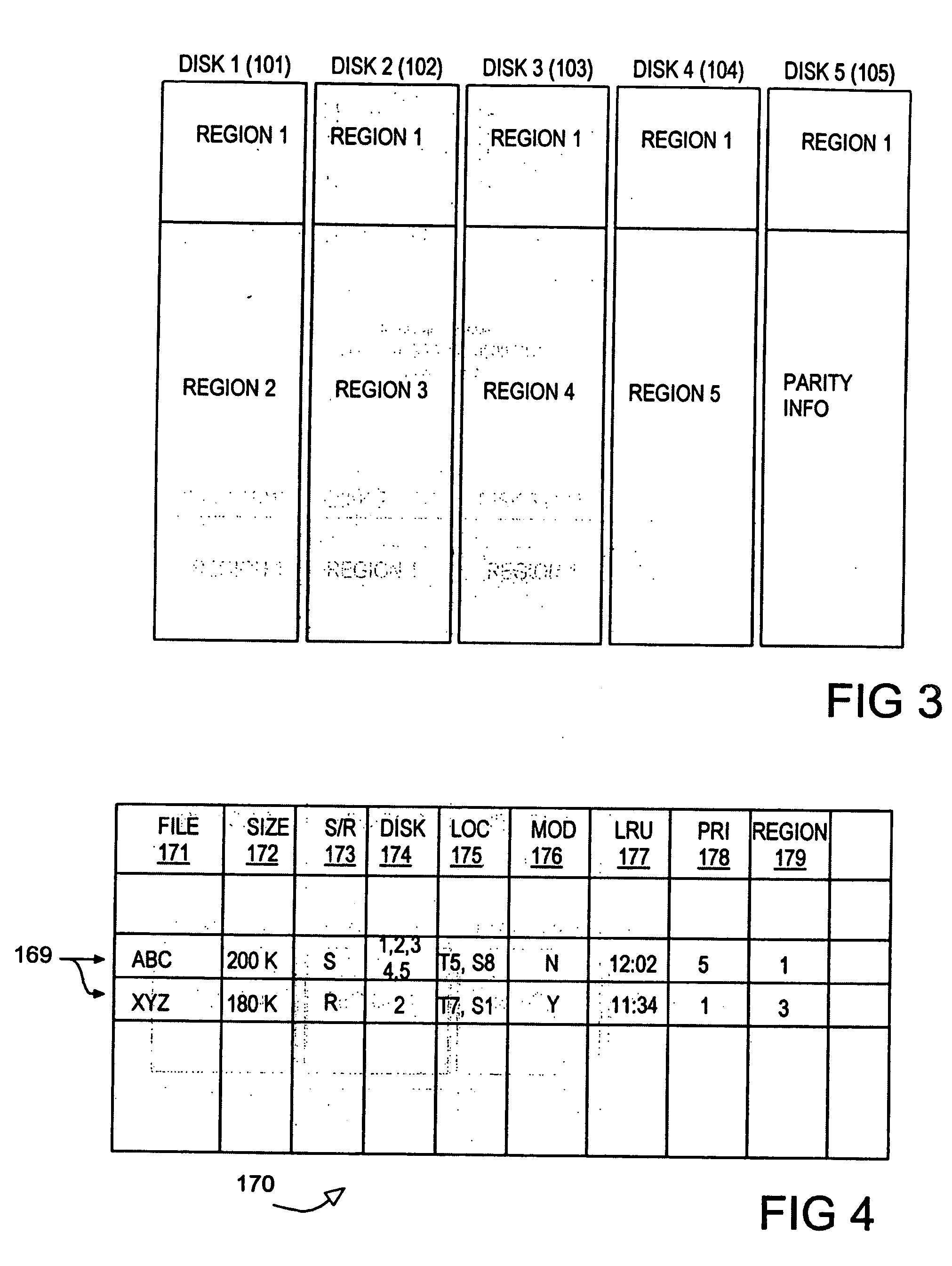 Multiple disk, variable RPM data storage system for reducing power consumption
