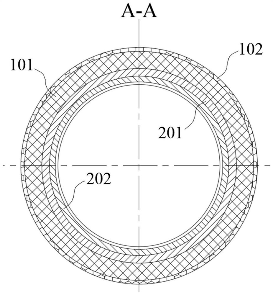 Bamboo winding composite pipe gallery with high fire endurance and preparation method thereof