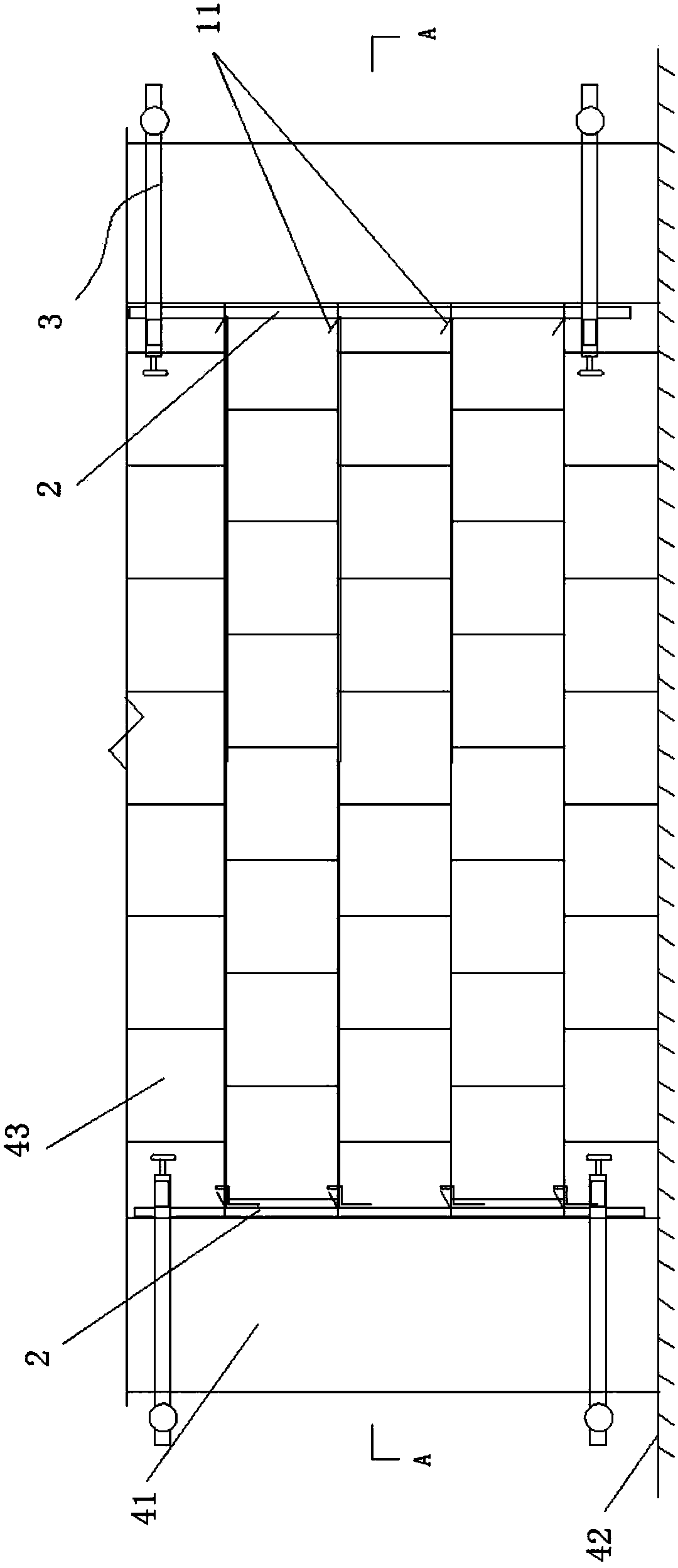 Method and device for quickly demarcating construction standard of brick wall and plaster layer