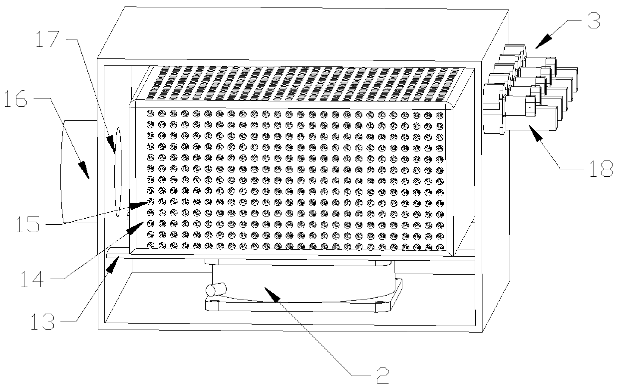 Kiln flue gas collection treatment device and treatment process of kiln flue gas