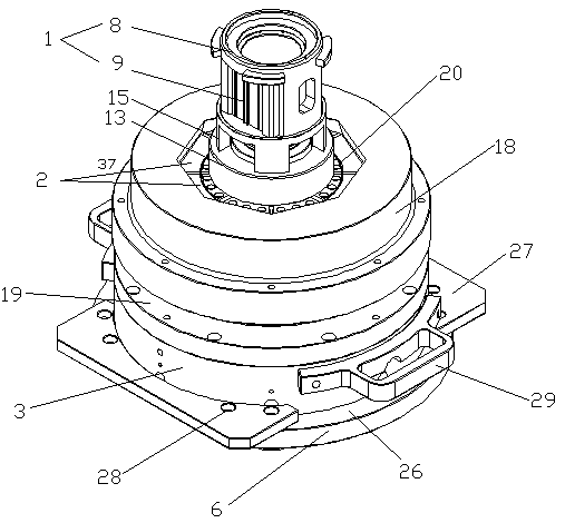 A kind of pipe fitting expanding and shrinking mouth processing mold