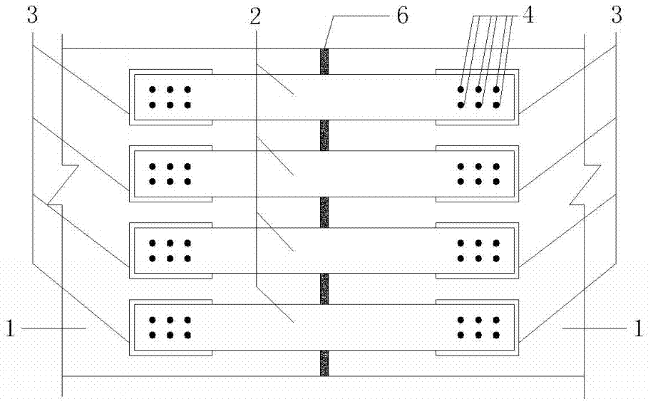 A structure and construction method for strengthening the connection between precast concrete segments