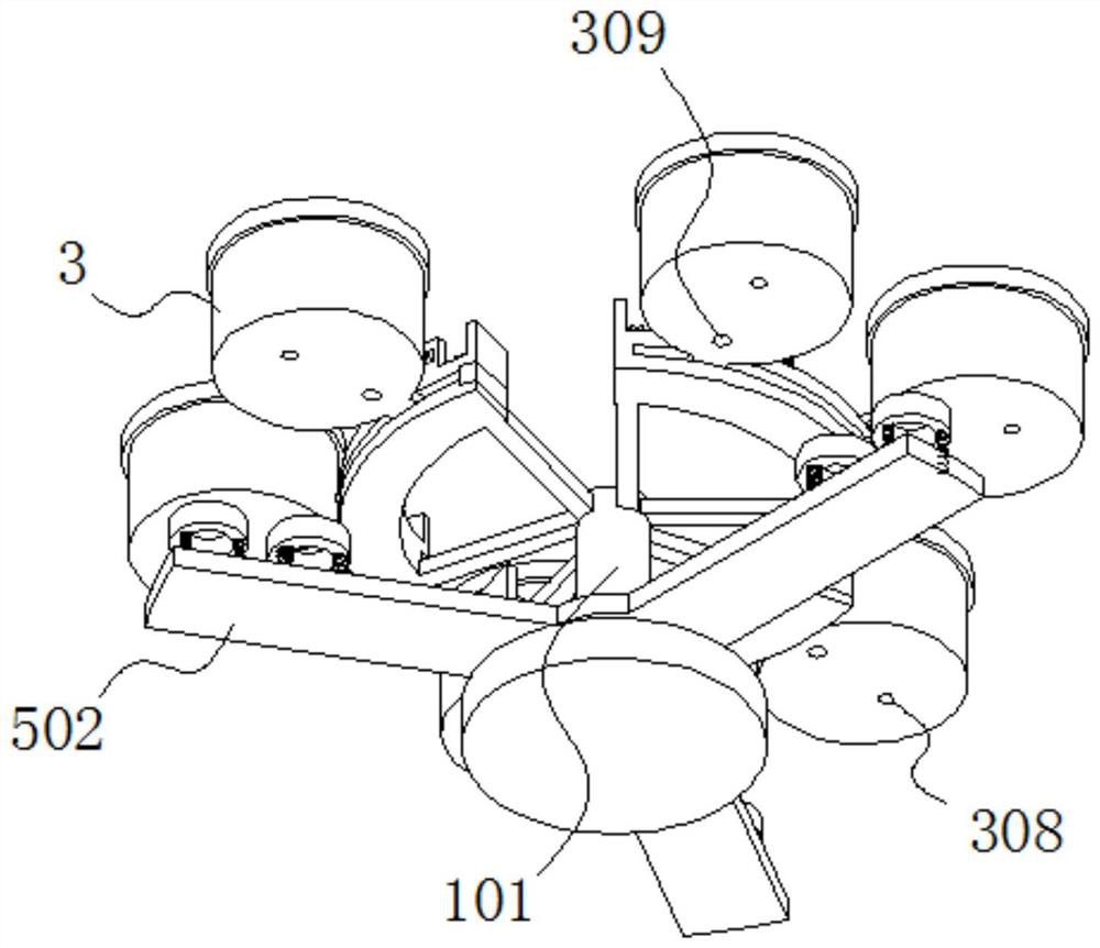 Automatic test tube distribution device applicable to hematology department