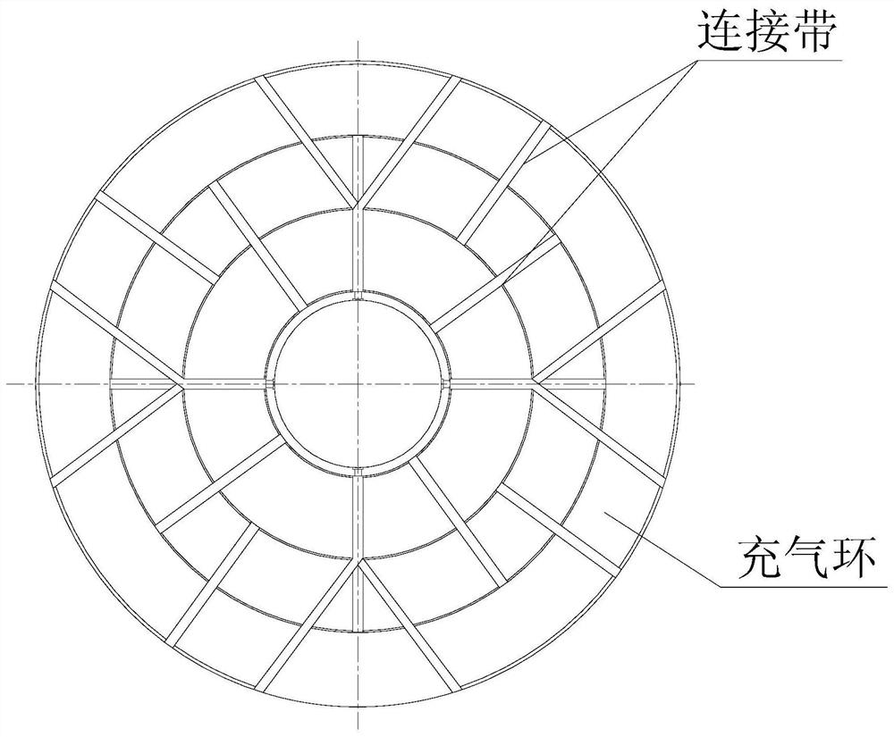 Folding and unfolding method of an inflatable reentry deceleration flexible unfolding structure