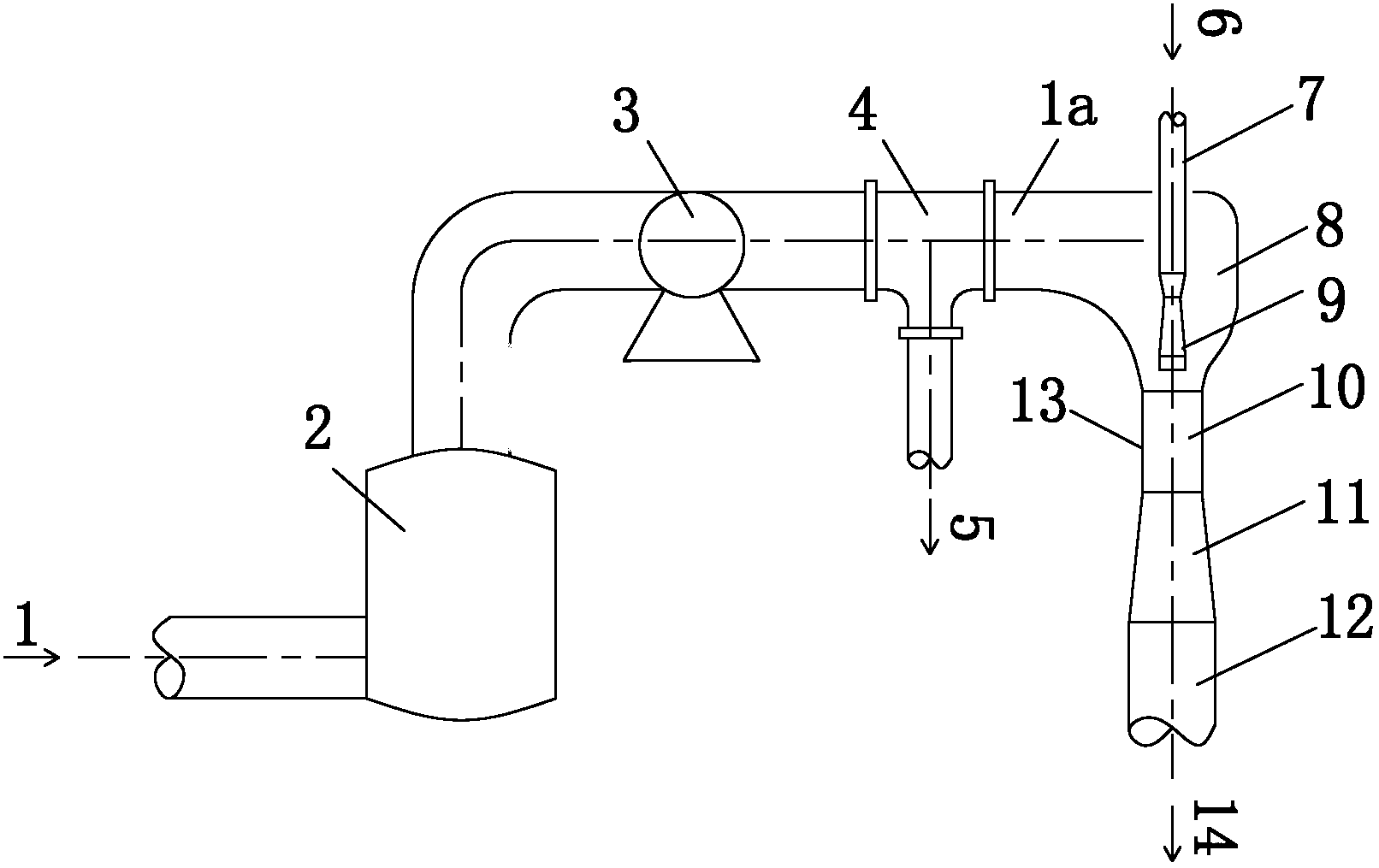 Method and device for mechanically pressurizing, injecting and recovering waste steam for suction section