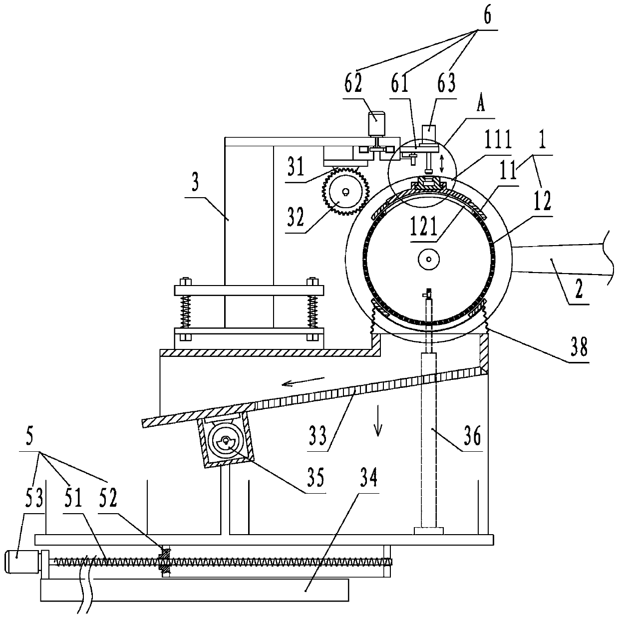 Material taking device in electroplating process of SMD resistor