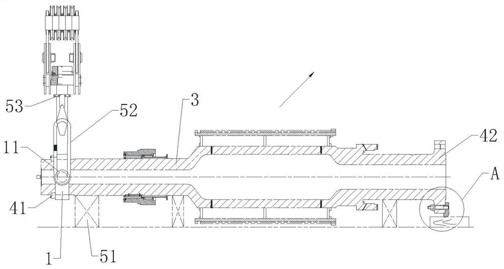 Large-scale motor rotor shaft turning-over hoisting tool