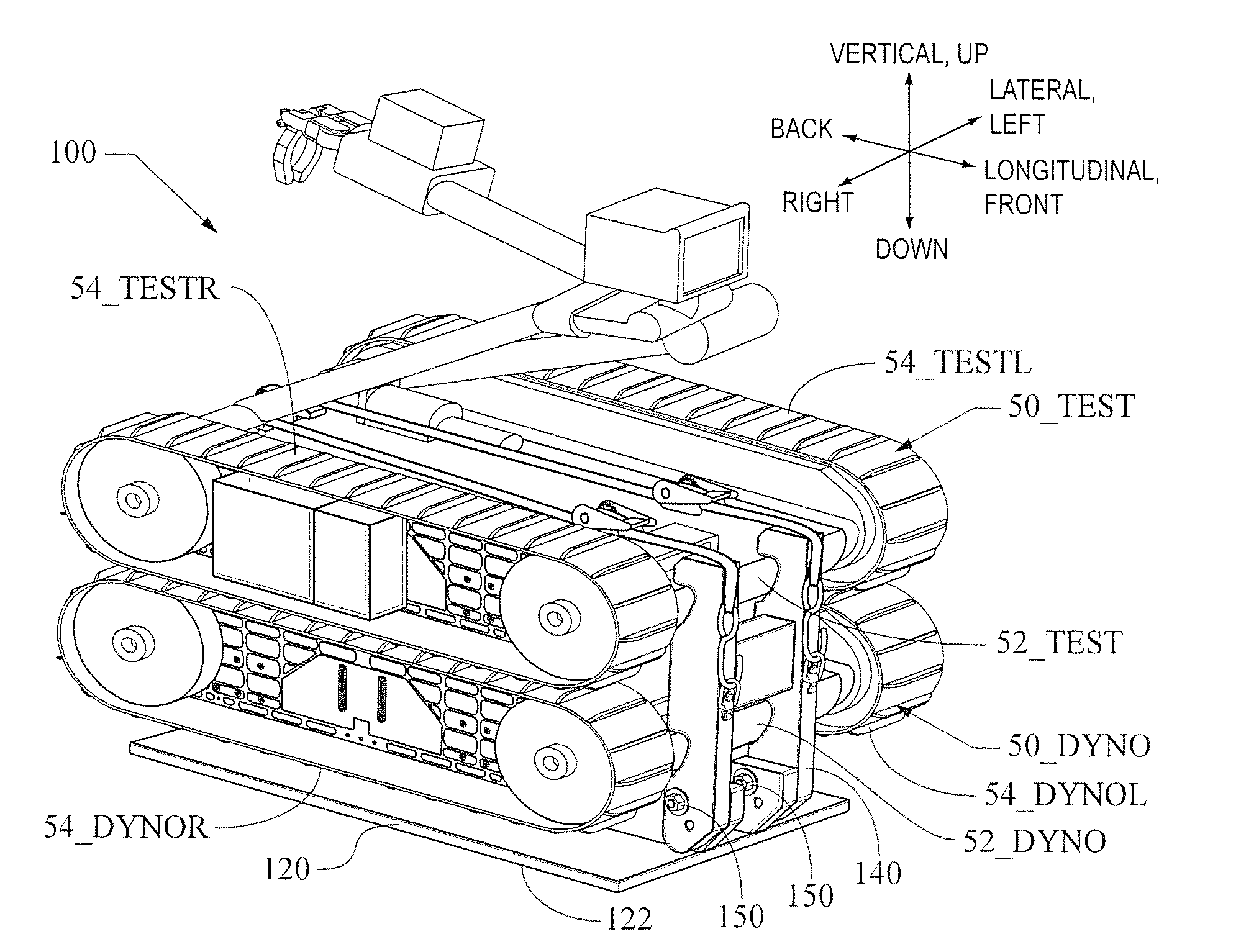 System and Method for Tracked Vehicle Dynamometer Testing