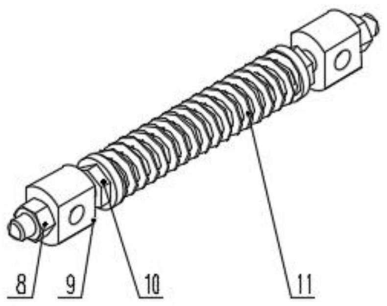 Flexible chain tensioning device