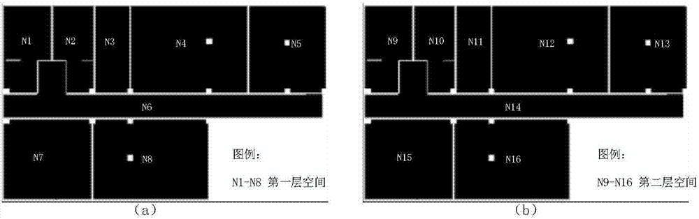 CAD drawing-based building indoor cross-floor space extraction method