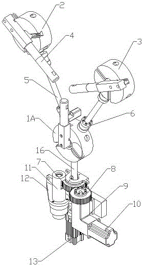 Open three-jaw self-centering rotary device