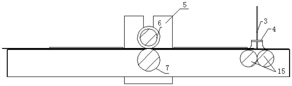 Automatic material belt stripping device for sheet product made of easy-to-break material