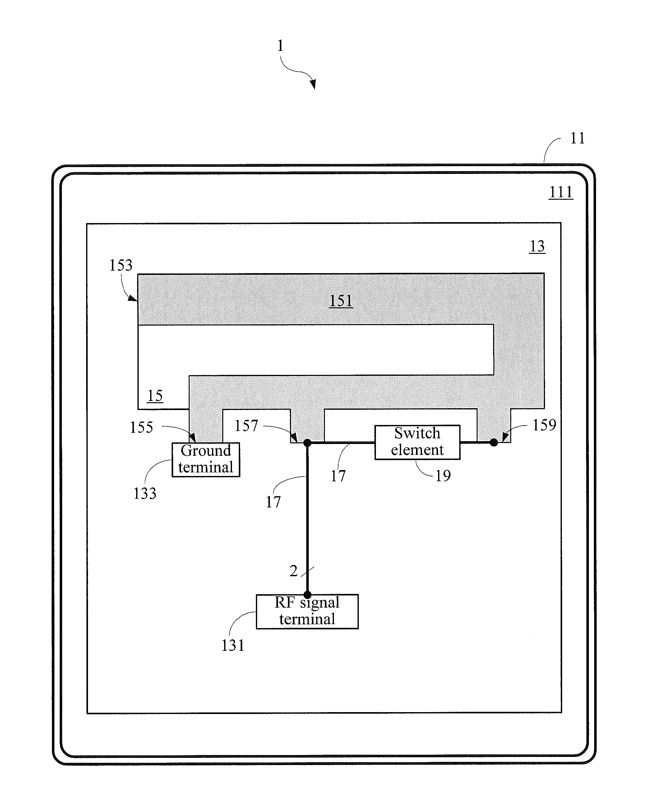 Handheld device and planar antenna thereof