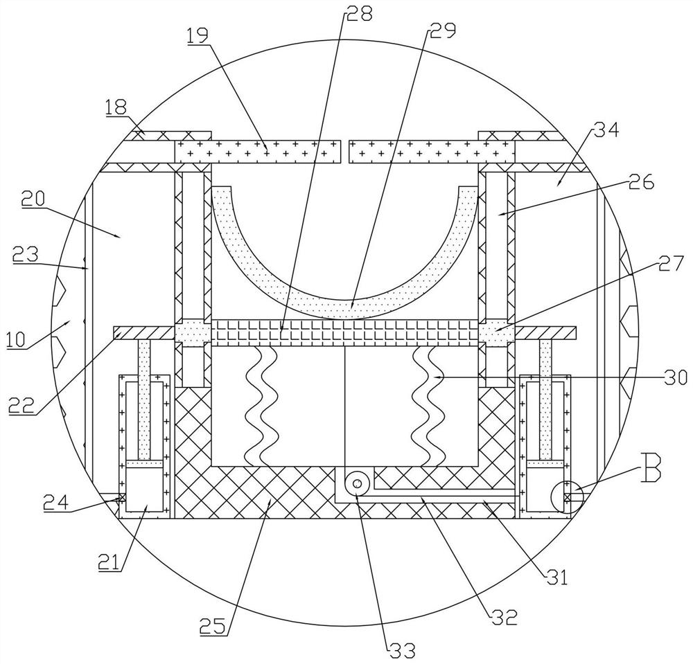 Clamping type hot air pipe contracting device and using method thereof